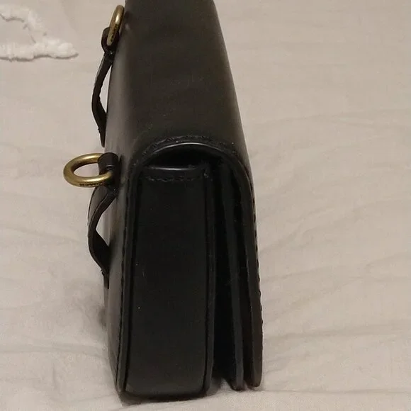 COACH SADDLE BELT BAG in supple black leather - Picture 5 of 16